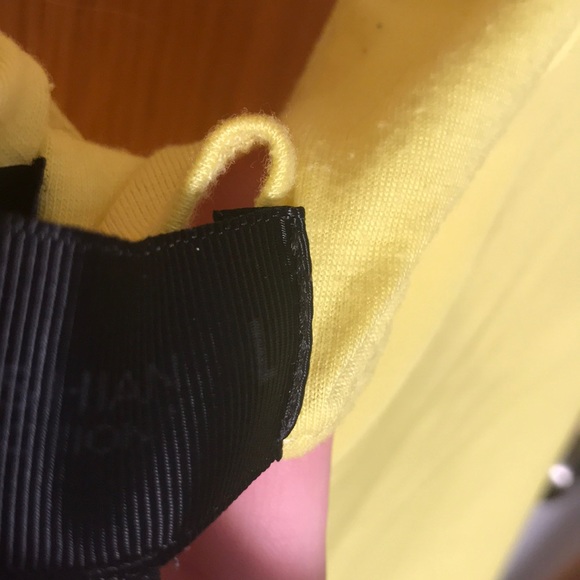 Kardashian Kollection Flowy Yellow Activewear Top - Picture 6 of 7